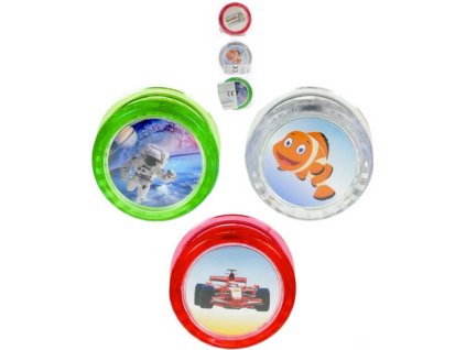 Jo Jo (yo-yo) s obrázkem 6cm v sáčku plast různé druhy