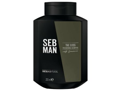 Sebastian Professional Objemový šampon pro jemné vlasy SEB MAN The Boss 250 ml