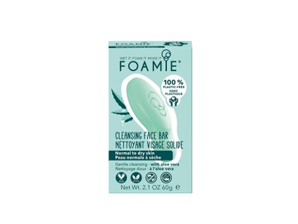 foamie foamie cleansing face bar aloe you vera much normal to dry skin 14741286171417
