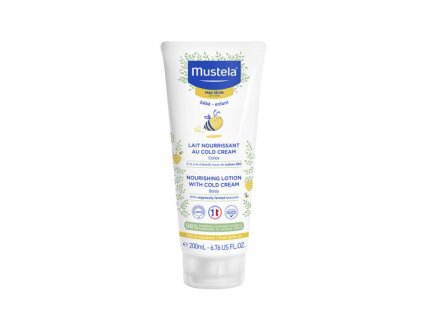 mustela detske vyzivujici telove mleko pro suchou pokozku nourishing lotion with cold cream 14775402220553