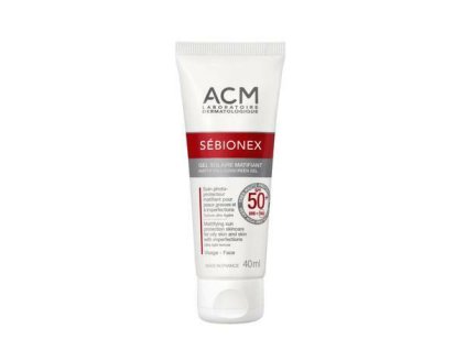 acm zmatnujici kremovy gel spf 50 sebionex mattifying sunscreen gel 40 ml 14868065055838