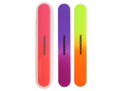 tweezerman neonove pilniky na nehty neon nail files 3 ks 14886294073521