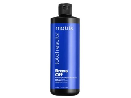 matrix maska na vlasy neutralizujici zlute a mosazne tony brass off neutralizing mask 500 14972097214155