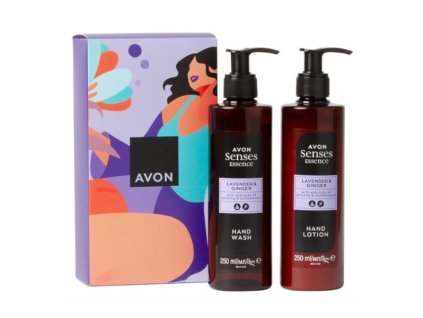avon kosmeticka sada s vuni levandule a zazvoru senses 14978455201847