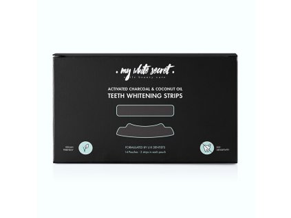 my white secret belici pasky na zuby s aktivnim uhlim whitening strips 14 ks 14686478083450