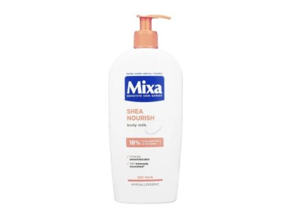 mixa intenzivni vyzivujici telove mleko pro suchou pokozku shea nourish body milk 400 ml 14158924184308
