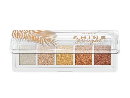 PUPA Milano Paletka očních stínů Shine Bright  4 g 002 Sunset Gold