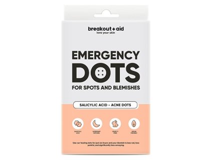 breakout aid naplasti na akne s kyselinou salicylovou emergency dots 48 ks 14771876112715