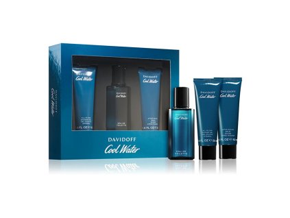 davidoff cool water man edt 40 ml sprchovy gel 50 ml balzam po holeni 50 ml 14608826061607