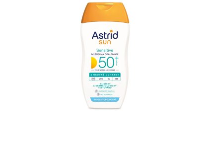 astrid mleko na opalovani sensitive spf 50 sun 150 ml 14948412121933
