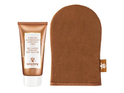 sisley samoopalovaci hydratacni telova pece s aplikacni rukavici super soin self tanning 14750831145321