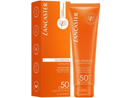 lancaster ochranne mleko spf 50 sun sensitive oil free milk 150 ml 14769703123401