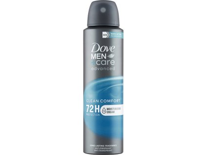 dove antiperspirant ve spreji men care advanced clean comfort 150 ml 14904382192253