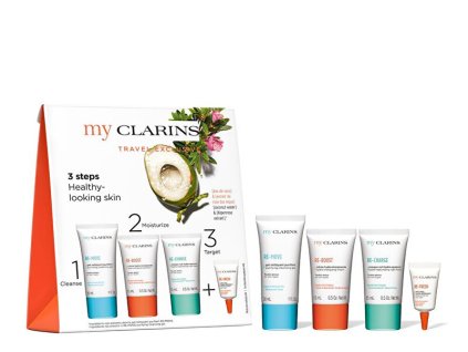 clarins darkova sada 3 steps healthy looking skin 14984885084343