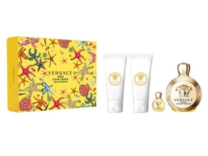 versace eros pour femme edp 100 ml sprchovy gel 100 ml telove mleko 100 ml edp 5 ml 14908368061500