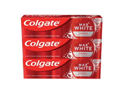 colgate colgate max white luminous belici zubni pasta 3 x 75ml 14855236114413