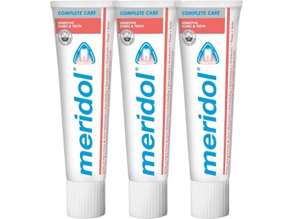 meridol zubni pasta pro citlive zuby complete care sensitive gums teeth tripack 3 x 75 ml 14923824084151