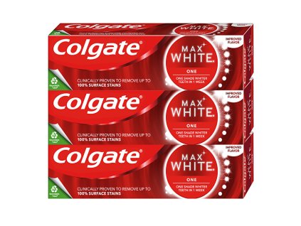 colgate belici zubni pasta max white one 3 x 75 ml 14855233113501