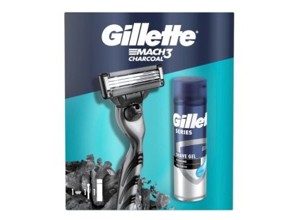 gillette kosmeticka sada mach3 charcoal 14975397095232