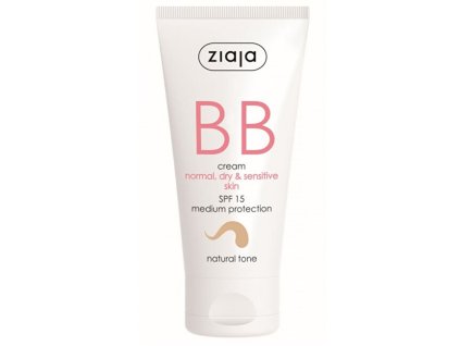 ziaja bb krem pro normalni suchou citlivou plet ton prirozeny spf15 50 ml 14836659140158
