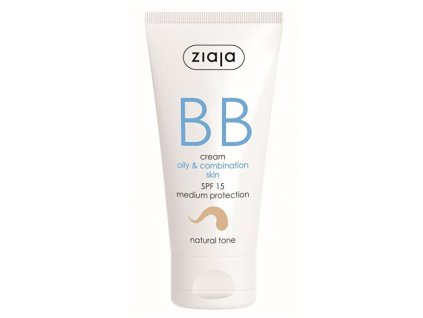ziaja bb krem pro mastnou smisenou plet ton prirozeny spf15 50 ml 14836662141020