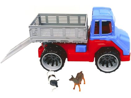 PL Auto farmářské funkční volný chod set se 2 zvířátky 3 barvy