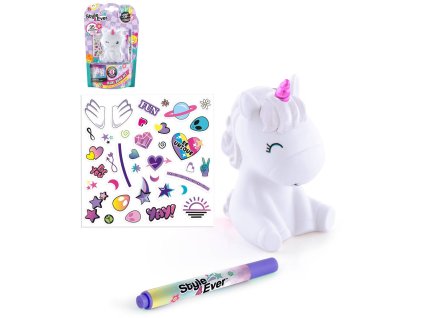 Style4Ever Figurka Mini Deco set se samolepkami na baterie Světlo 12 druhů