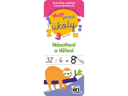 JIRI MODELS Moje první úkoly Násobení a dělení set 20 kartiček s fixem