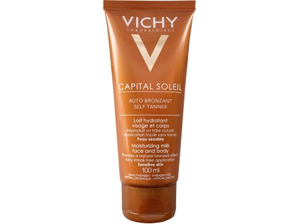 Vichy Hydratační samoopalovací mléko na obličej a tělo Capital Soleil Auto Bronzant  100 ml