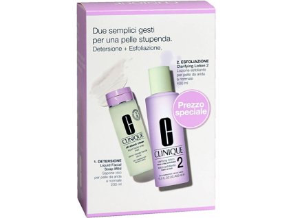 clinique darkova sada clarifying lotion 2 400ml all about clean liquid facial soap 200ml 14942787085426
