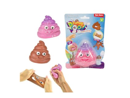 Hmota elastická sliz mačkací antistresový 7cm asst 4 druhy na kartě