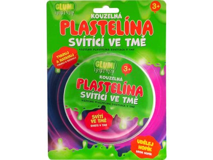 GLUMI Kouzelná plastelína modelína svítící ve tmě