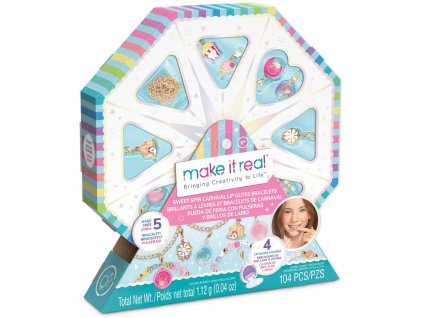 MAKE IT REAL Sweet Spin Carnival kreativní set výroba náramků s lesky na rty