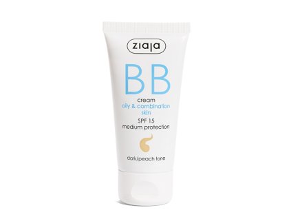 ziaja bb krem pro mastnou a smisenou plet spf 15 dark peach tone bb cream 50 ml 14945306140336