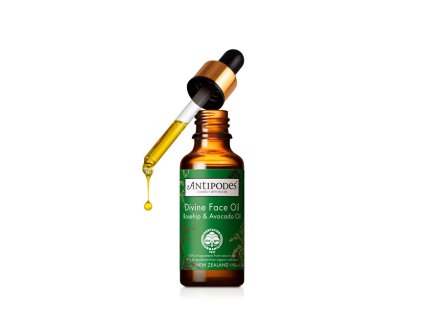 antipodes pecujici olej pro unavenou a namahanou plet divine face oil rosehip avocado oil 14860101112152
