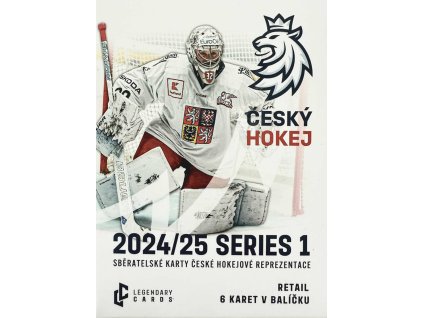 LEGENDARY CARDS ČESKÝ HOKEJ 2024-25 Sběratelské hokejové karty 6ks