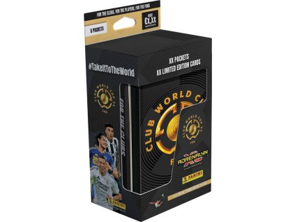 PANINI FIFA Club World Cup 2025 sběratelské karty 48ks plechová krabička