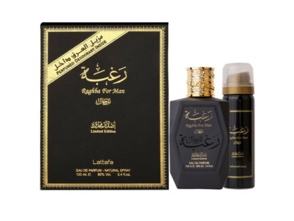 Lattafa Raghba For Men - EDP 100 ml + deodorant ve spreji 50 ml