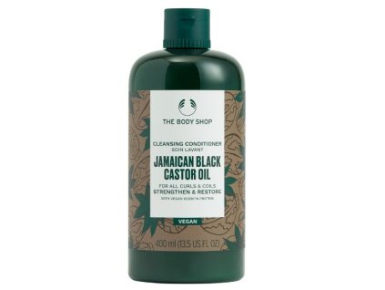 The Body Shop Bezoplachový kondicionér pro kudrnaté a vlnité vlasy Jamaican Black Castor Oil  400 ml