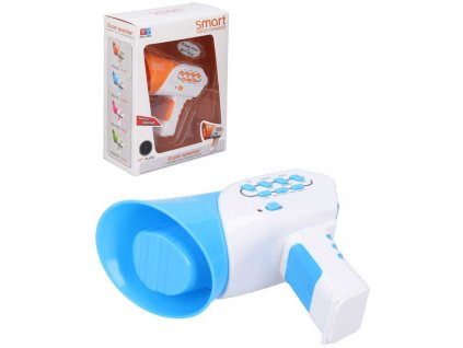 Megafon plastový měnící hlas 13cm různé barvy na baterie Zvuk