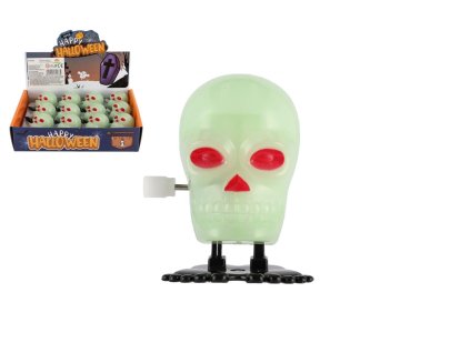 Lebka skákací na natažení plast 5cm 12ks v boxu