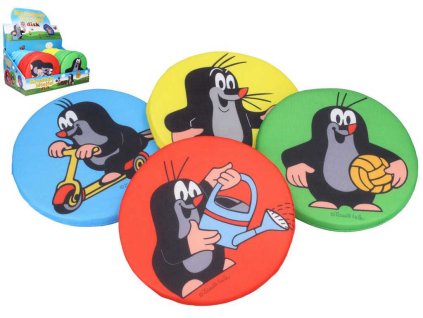 KRTEK (Krteček) Hra soft disk házecí pěnový 19cm 4 barvy