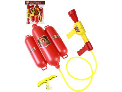 Hasičská dětská sada hasicí přístroj funkční vodní pistole stříká vodu