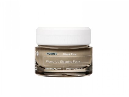 korres nocni zpevnujici pletovy krem black pine 4d bioshapelift plump up sleeping facial 40 14818097131340