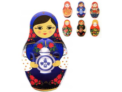 Panenka matrjoška magnet dekorace na lednici keramika 6 druhů