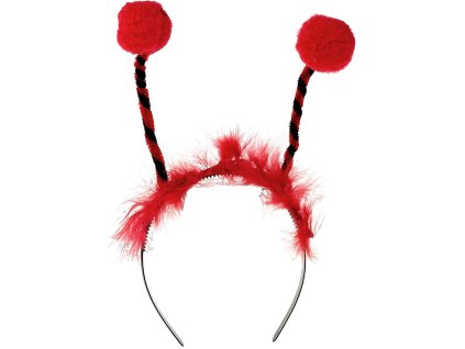 KARNEVAL Čelenka s tykadly beruška *KARNEVALOVÝ DOPLNĚK*