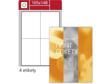 Snímat.etikety S&K Label-bílé, 105x148 mm, 400 ks