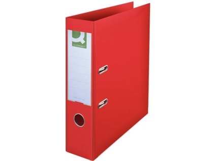 Pák.pořadač Q-C - A4, celoplast, 7,5 cm, červený