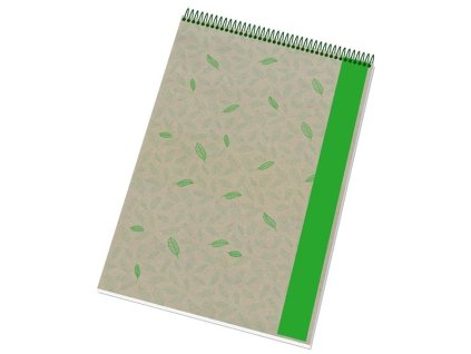 Blok Ecology A4, se spirálou, 50 listů, čtvereček