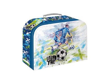 Kufřík/Kufr školní papírový Goal time 35x23x10cm